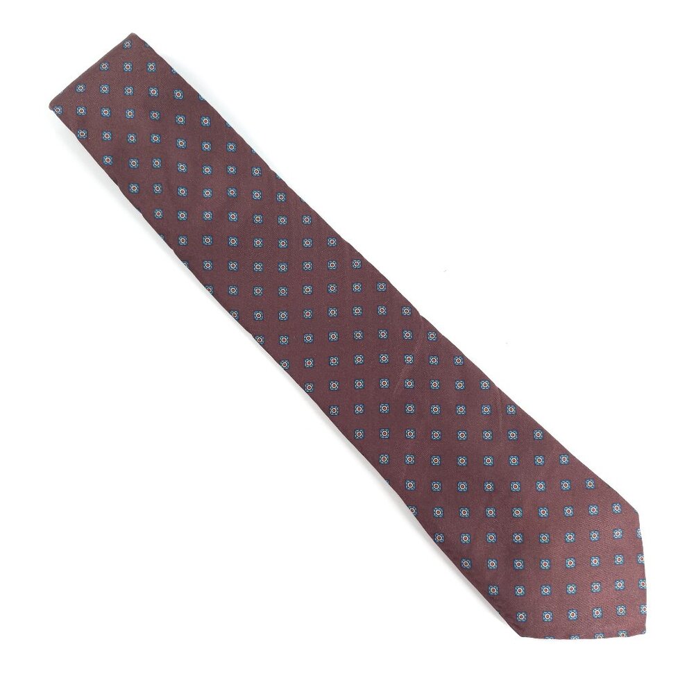 Damon Men Necktie All Silk Slip Stitch Color Brown Size 57x3 - NWOT - USA